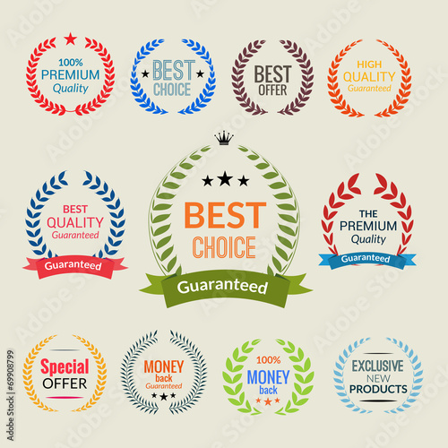 Laurel wreath color set