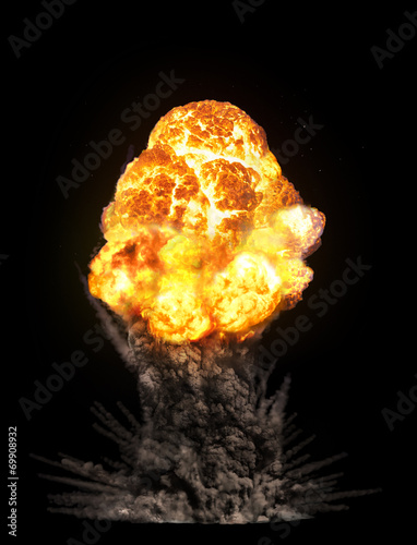 Massive explosion Fototapet