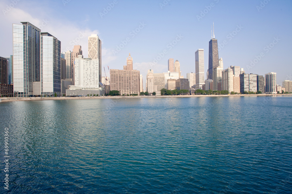 Naklejka premium chicago skyline