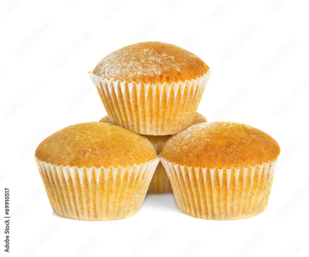 muffins isolated on white background muffins isolated on white background
