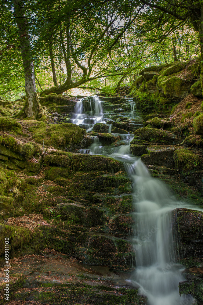 Waterfalls on Scottish Stream Waterfalls on Scottish Stream