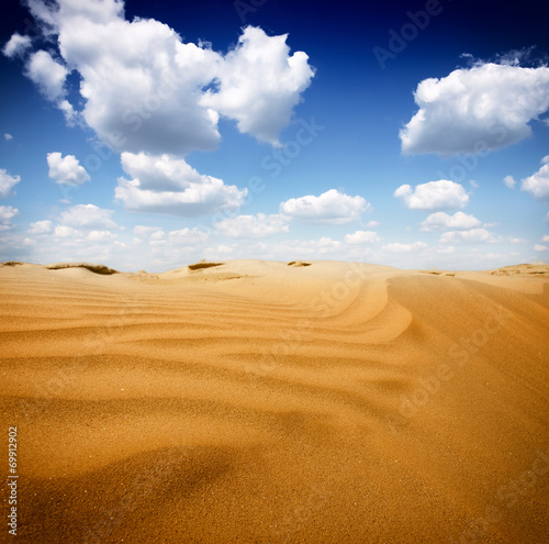 Sand dunest in the Sahara Desert © Željko Radojko