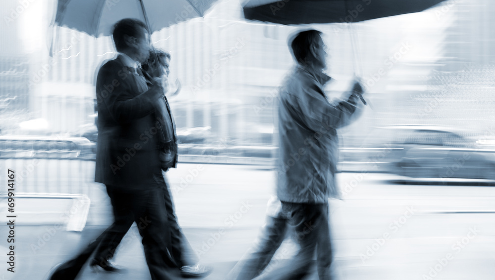 Obraz premium rainy day motion blur