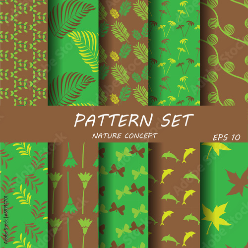 green and brown seampless p...