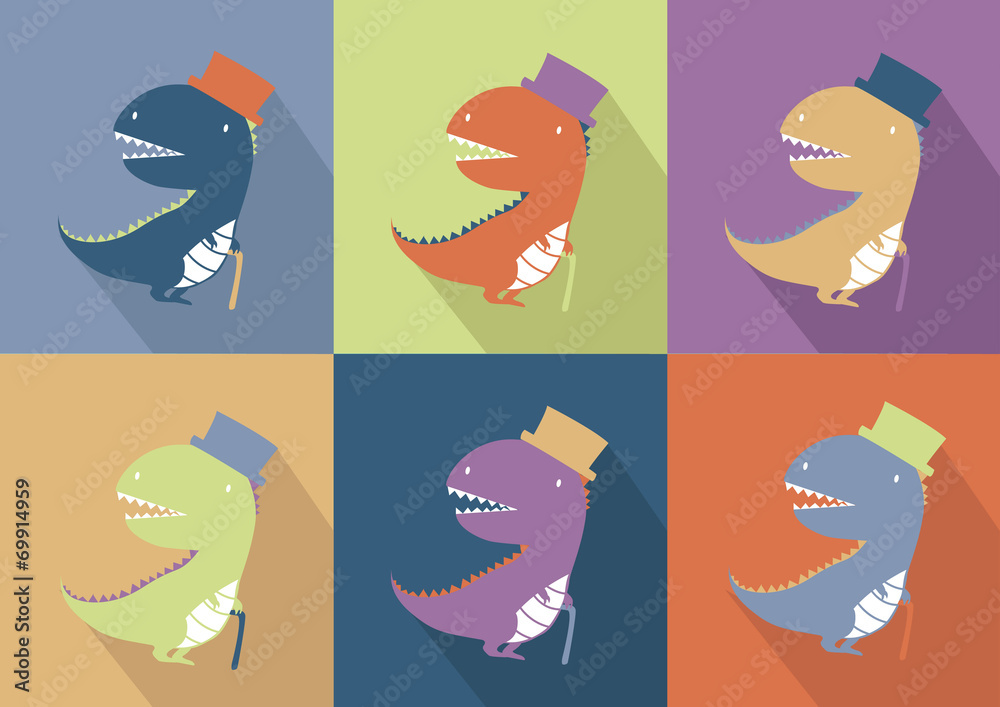 Cute dinosaur monster cartoon Cute dinosaur monster cartoon