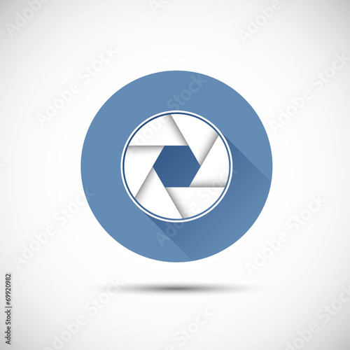 Free Download Camera icon with long shadow - GFXLoad