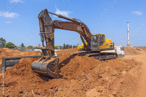 Laying of new high-speed roads in Israel.