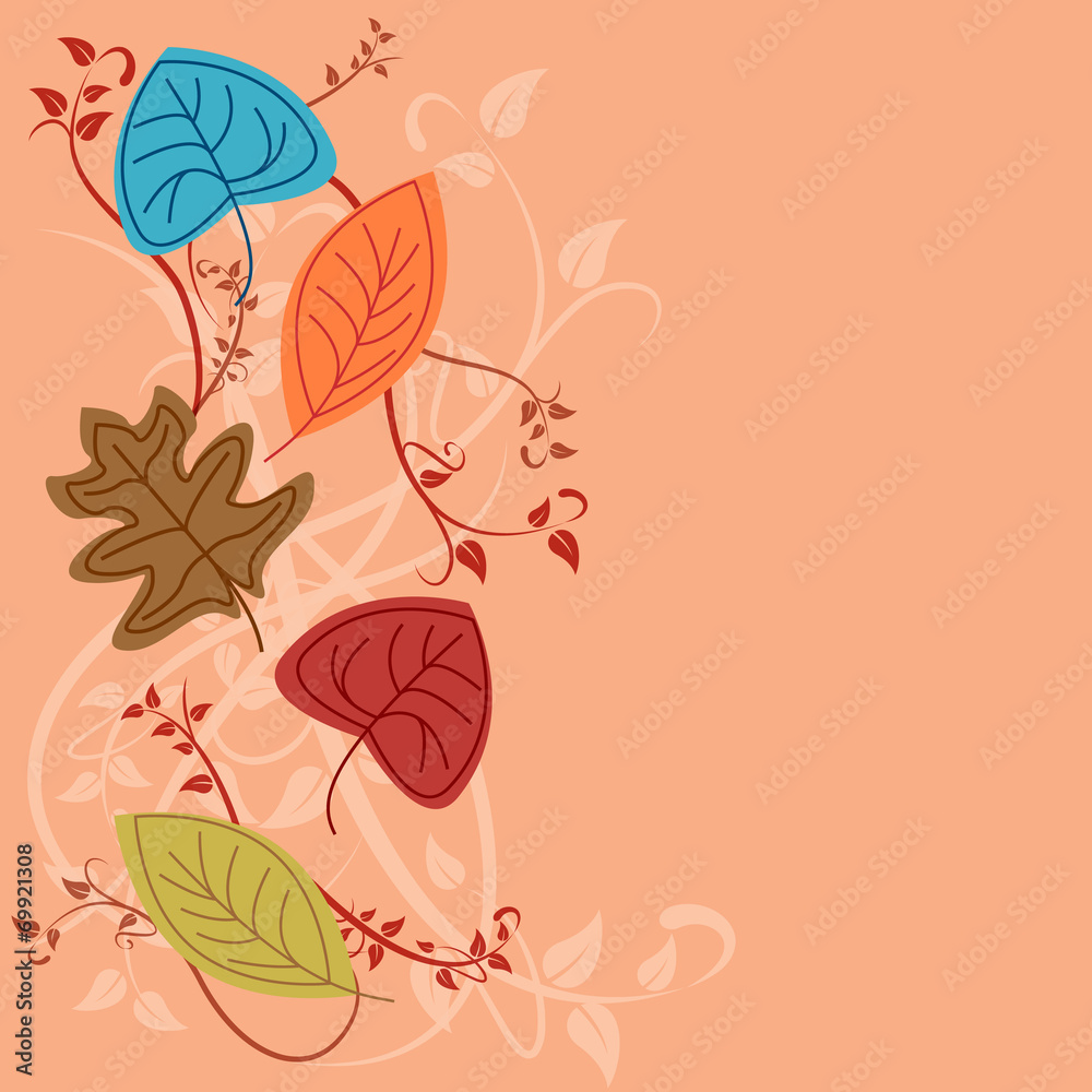 Vector autumn background