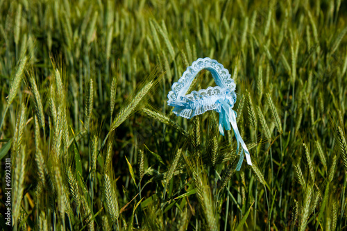 Wedding blue garter