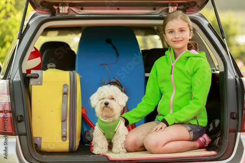 Travel - girl ready for the travel for vacation