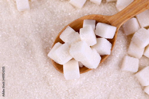White sugar in light background background