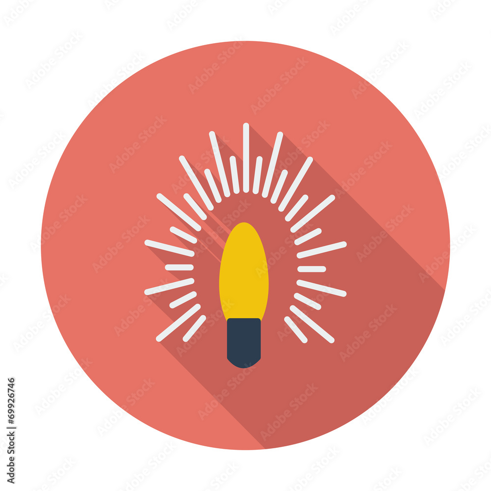 Bulb flat icon. Bulb flat icon.