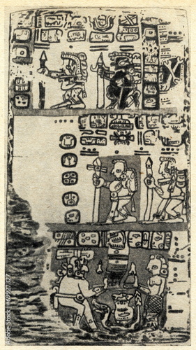 Story of deluge in Madrid Codex