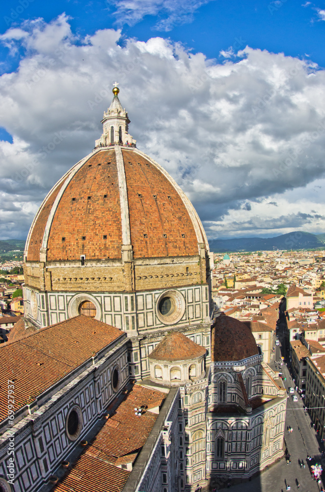 Dome of Santa Maria cathedral in Florence, Tuscany