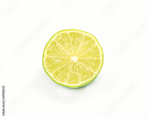 Slice of fresh lime