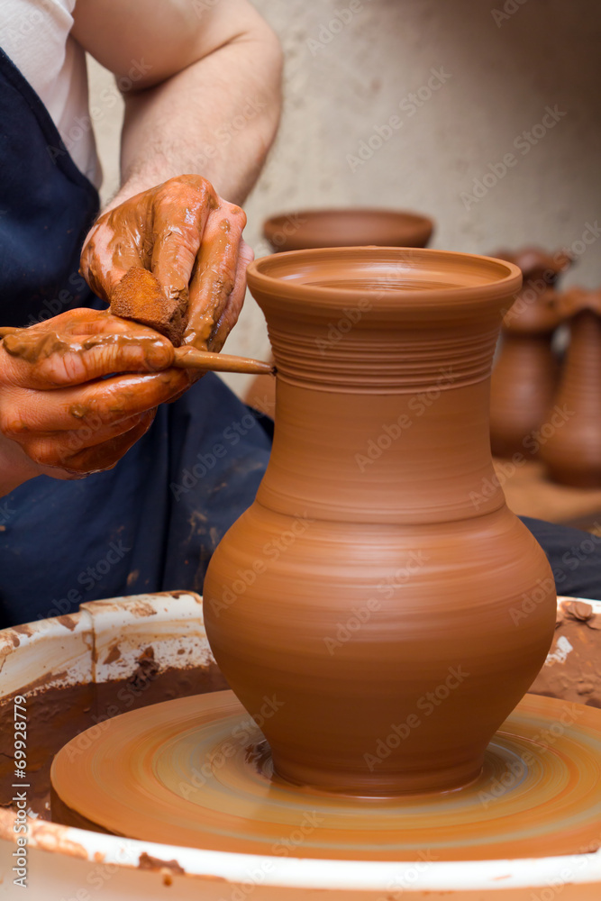 Potter at work Potter at work