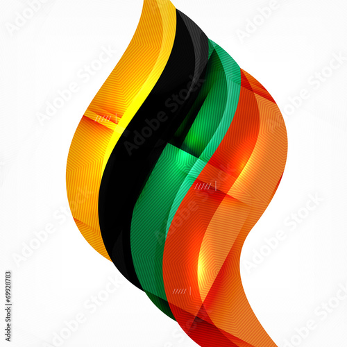 Futuristic braid looking wave background