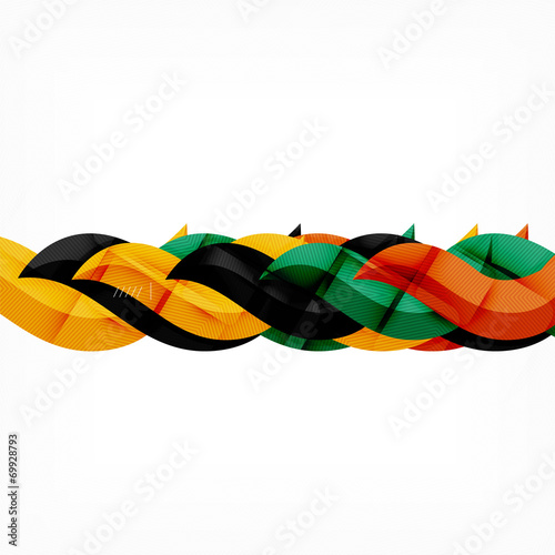 Futuristic braid looking wave background