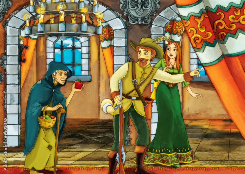 Obraz premium Fairy tale scene for different stories