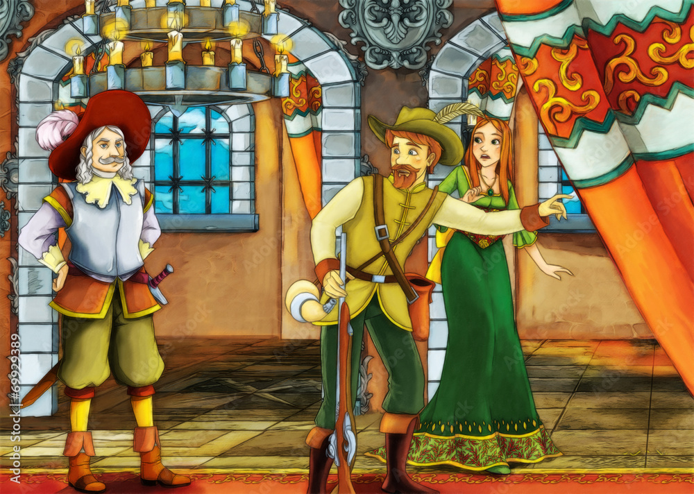 Obraz premium Fairy tale scene for different stories