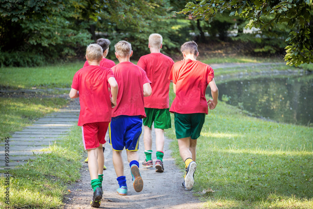 Fototapeta premium Young male runners