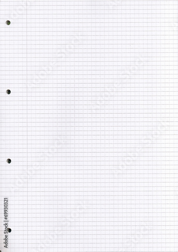 Papierblatt kariert