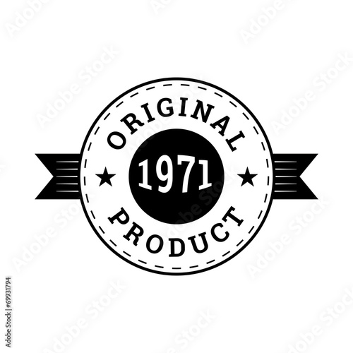 Monochromatic vintage sales sign. Minimalistic geometrical desig