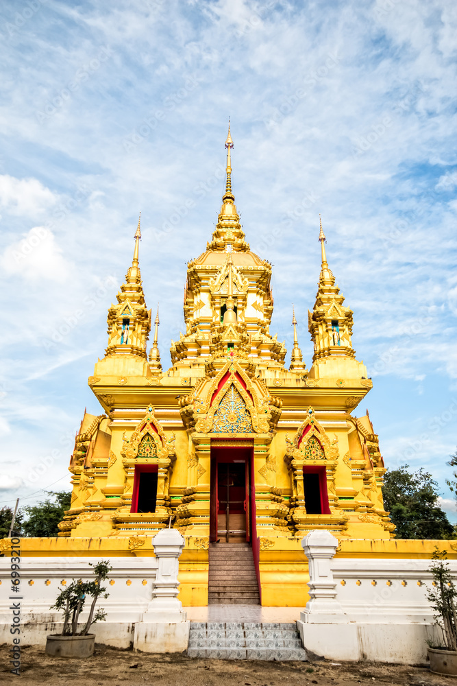 golden pagoda in chiangmai Thailand