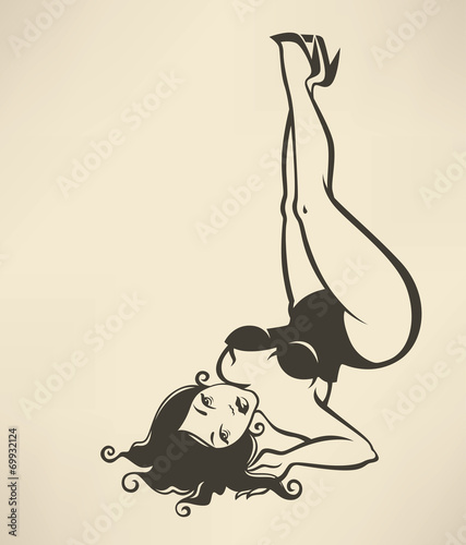 plus size pin up girl