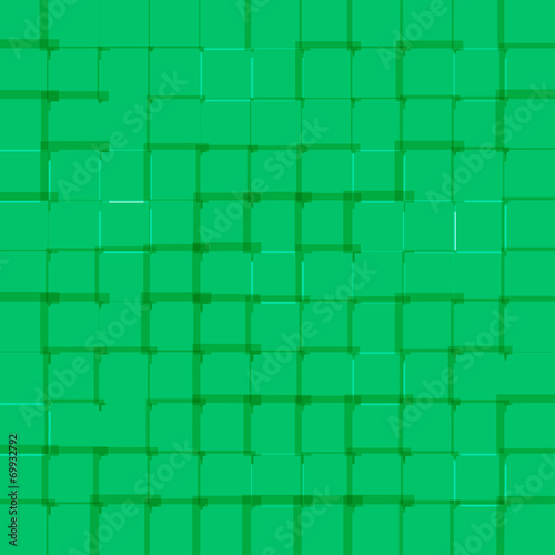 Abstract bright background with green squares