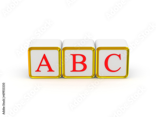 ABC alphabet.