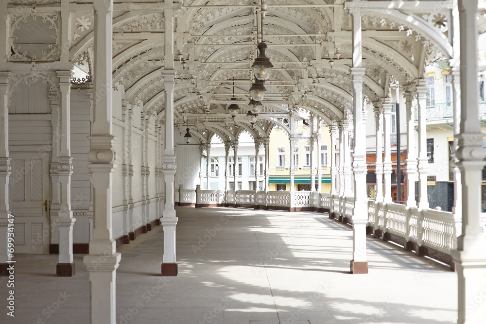 Vintage wooden veranda