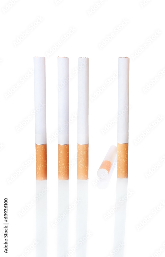 Cigarette in the Row with One Fallen