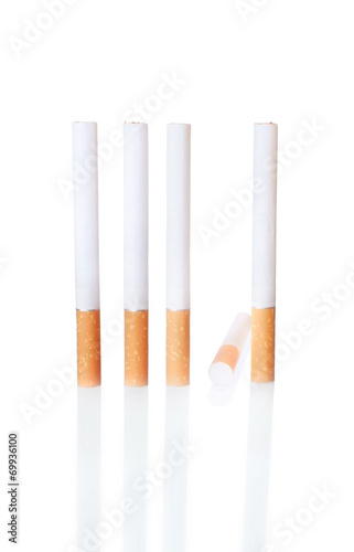 Cigarette in the Row with One Fallen