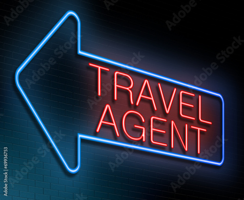 Travel agent concept. photo