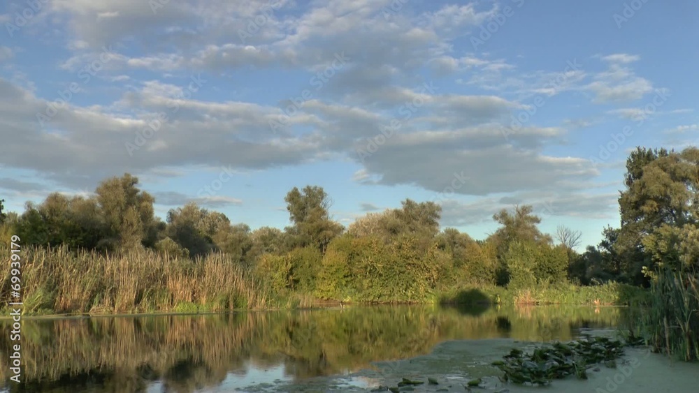 Time lapse clip of river and clouds Time lapse clip of river and clouds