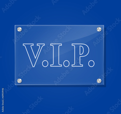 Vector vip sign