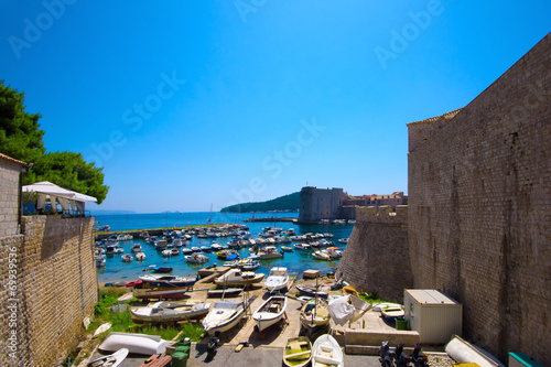 Wharf in Dubrovnik, Croatia