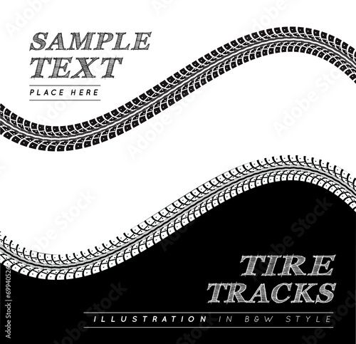 Tire tracks
