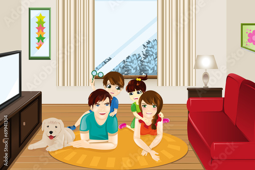 Family at home