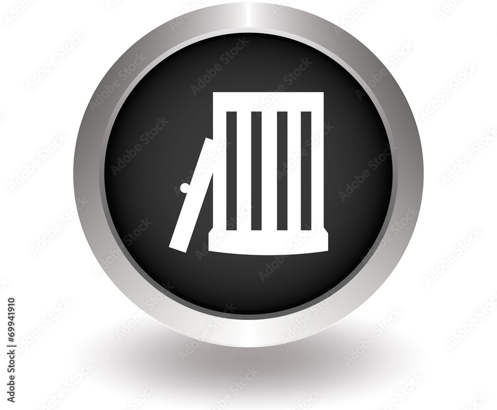 Bin silhouettes vector. Black Button for website. Vector illustr Bin silhouettes vector. Black Button for website. Vector illustr