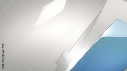 papers fly into a folder