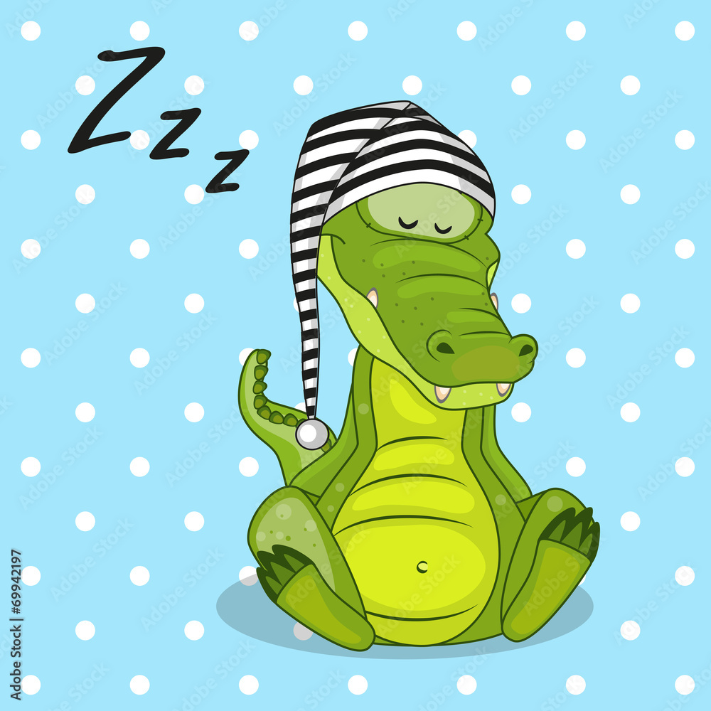 Fototapeta premium Sleeping Crocodile