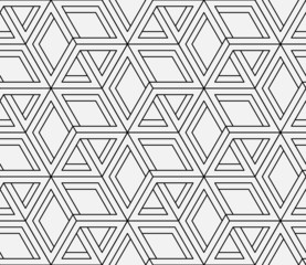 Fototapete Schwarz-weiße geometrische Muster Geometrisches Op Art Schwarzweiss Muster  © Frogella.stock