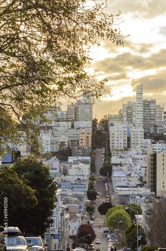 Canvas Print Lombard Street, San Francisco, California