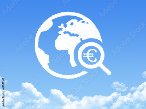 euro search cloud shape