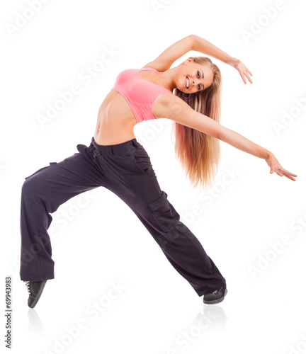 Young dancing woman