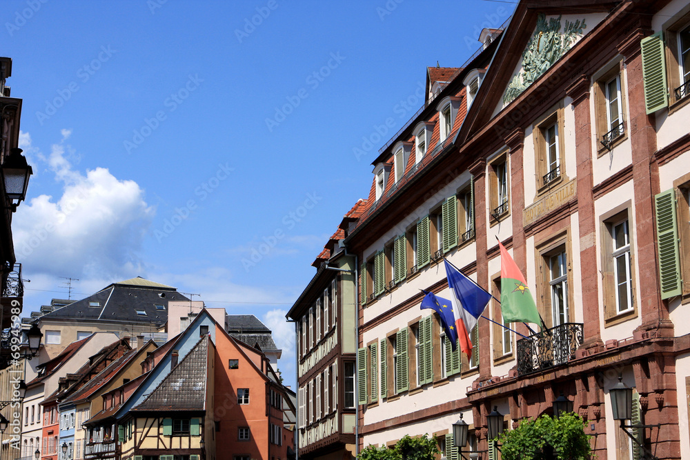 Typical architecture of Colmar, Alsace, France