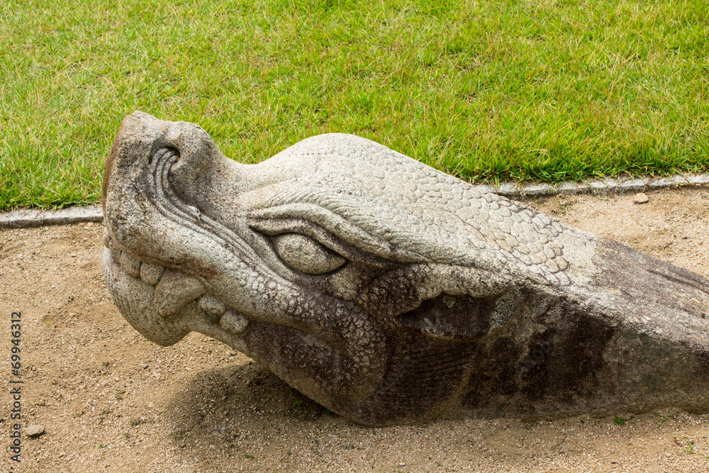 Obraz premium stone head