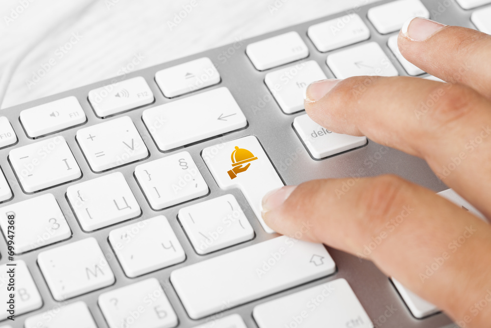 Online food order icon button Online food order icon button